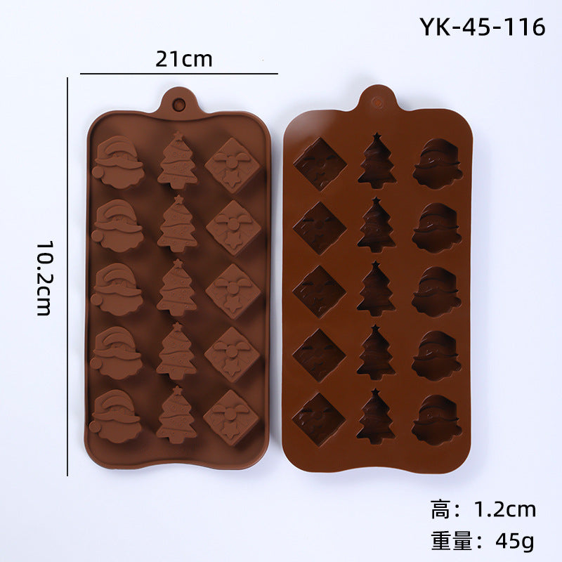 Cross-Border Multi-Style Cartoon Silicone Chocolate Mold Numbers and Letters DIY Baking Mold Fudge Ice Cube Mold - Yk-45-116