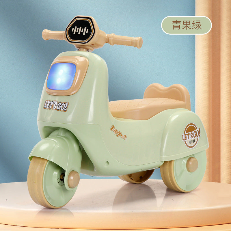 Children's Motorcycle Scooter 1-3 Years Old Male and Female Baby Toddler Motorcycle Scooter Kidsren's Balance Car - Green…