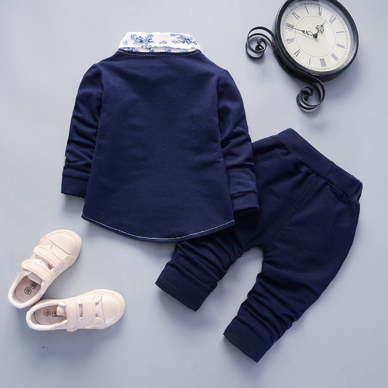 2026 Spring and Autumn New Children's Clothing Infant Gentleman Suit Fake Three-Piece Set for 0-4 Years Old Children…