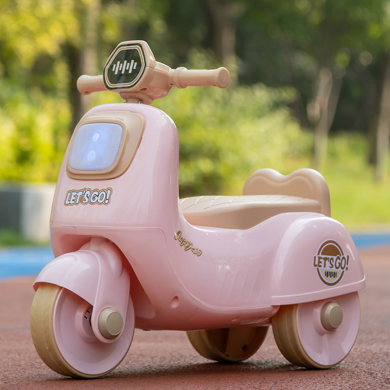 Children's Motorcycle Scooter 1-3 Years Old Male and Female Baby Toddler Motorcycle Scooter Kidsren's Balance Car - Cherry…