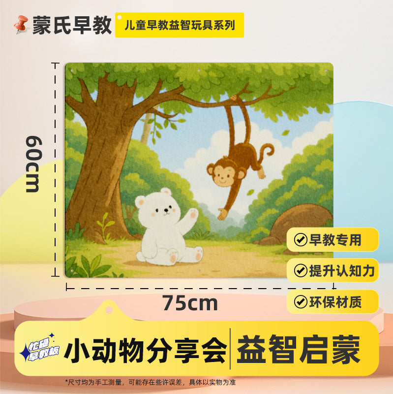 Fruit Cutting Fun Felt Board Busy Board Baby Montessori Early Education Educational Toy Board Fruit Picking Fun Learning…