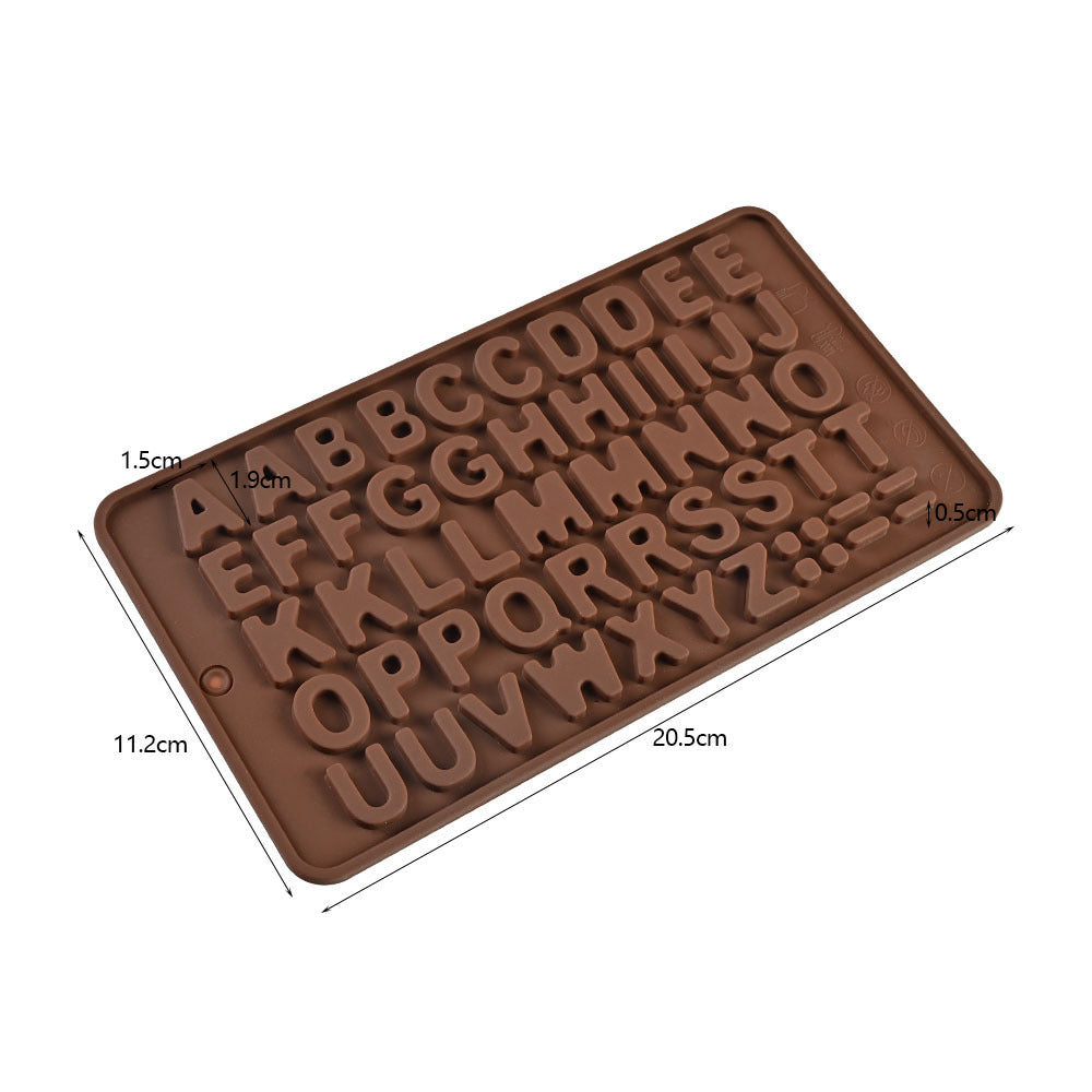 Cross-Border Multi-Style Cartoon Silicone Chocolate Mold Numbers and Letters DIY Baking Mold Fudge Ice Cube Mold - YK-45-54