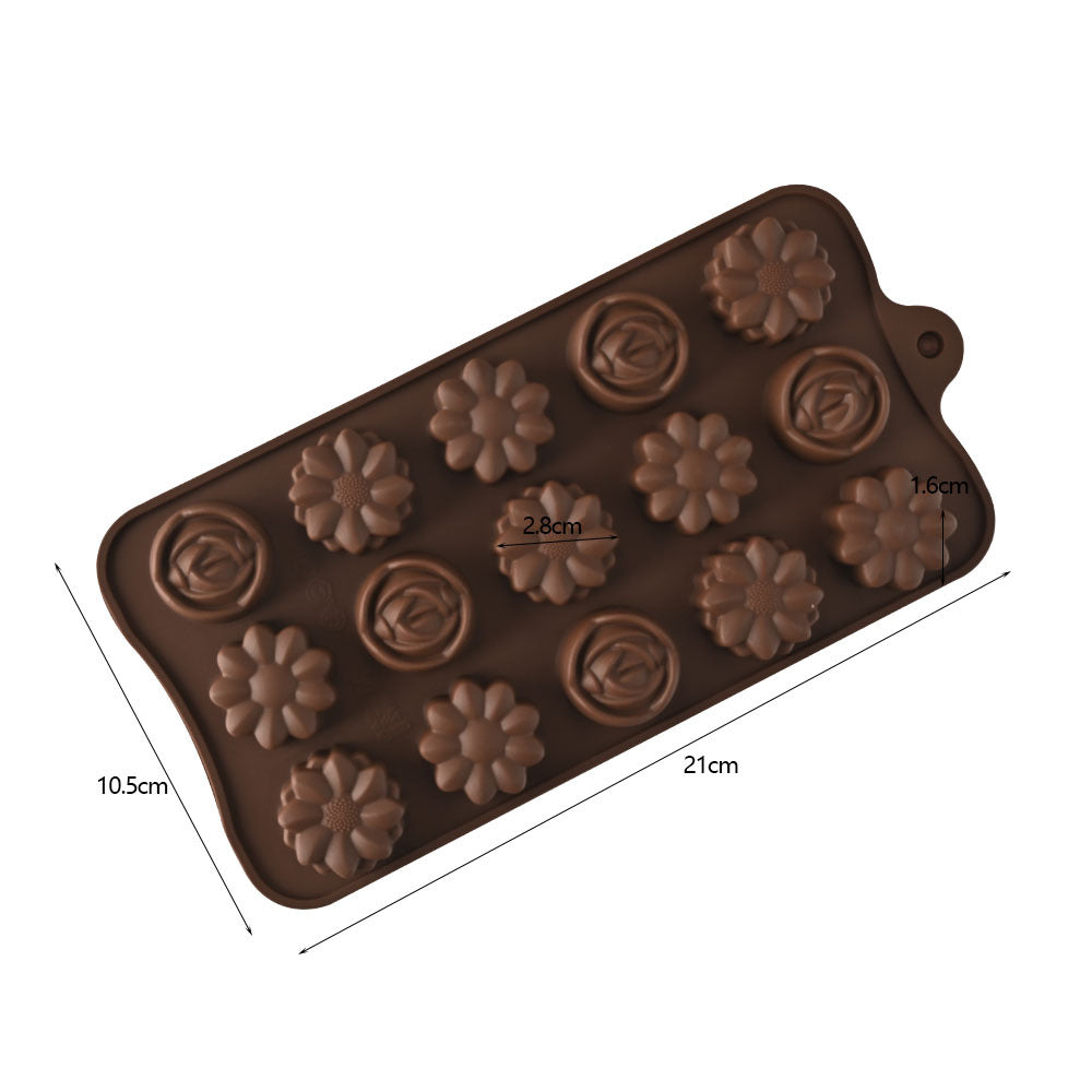Cross-Border Multi-Style Cartoon Silicone Chocolate Mold Numbers and Letters DIY Baking Mold Fudge Ice Cube Mold - YK-45-8