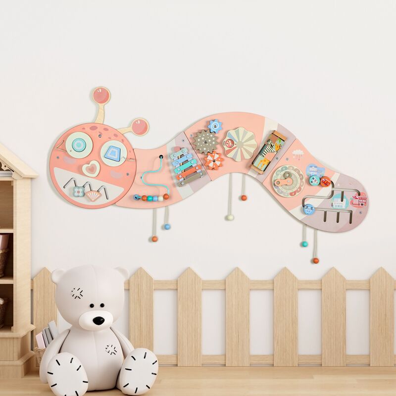Early Childhood Education Enlightenment Animal Wall Game Decorative Pendant Wall Cardboard Parent-Child Interactive Wooden…