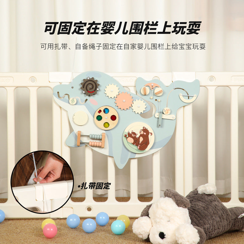 Early Childhood Education Enlightenment Animal Wall Game Decorative Pendant Wall Cardboard Parent-Child Interactive Wooden…