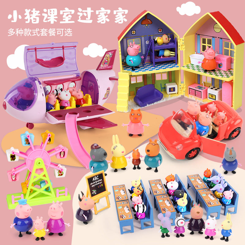 Peppa Pig Toy Play House Double-Sided House Educational Doll for Girls Boys Children's Day Gift - image 4