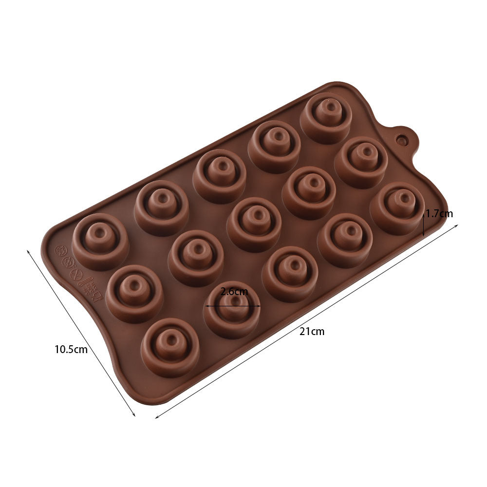 Cross-Border Multi-Style Cartoon Silicone Chocolate Mold Numbers and Letters DIY Baking Mold Fudge Ice Cube Mold - YK-45-17