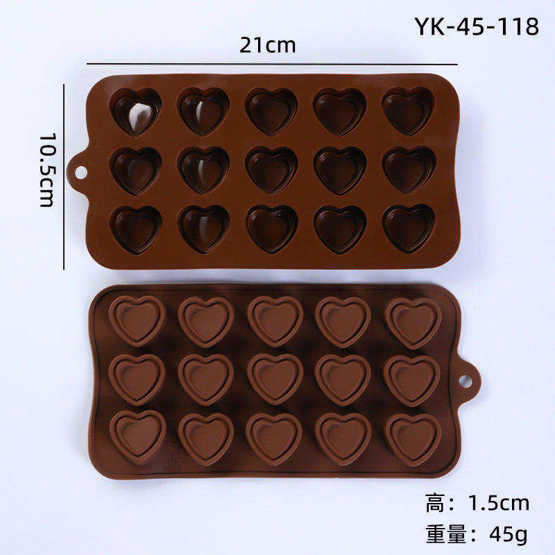 Cross-Border Multi-Style Cartoon Silicone Chocolate Mold Numbers and Letters DIY Baking Mold Fudge Ice Cube Mold - Yk-45-118
