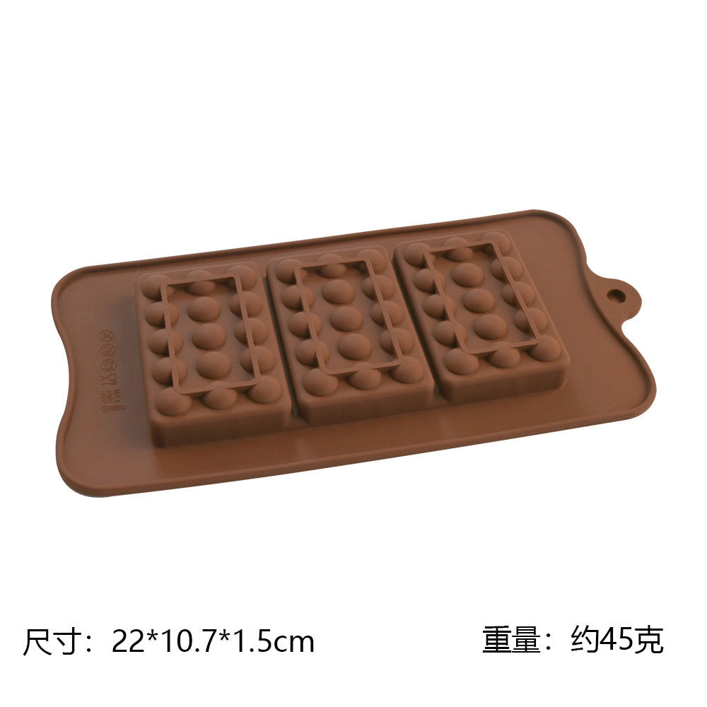 Cross-Border Multi-Style Cartoon Silicone Chocolate Mold Numbers and Letters DIY Baking Mold Fudge Ice Cube Mold - YK-45-85