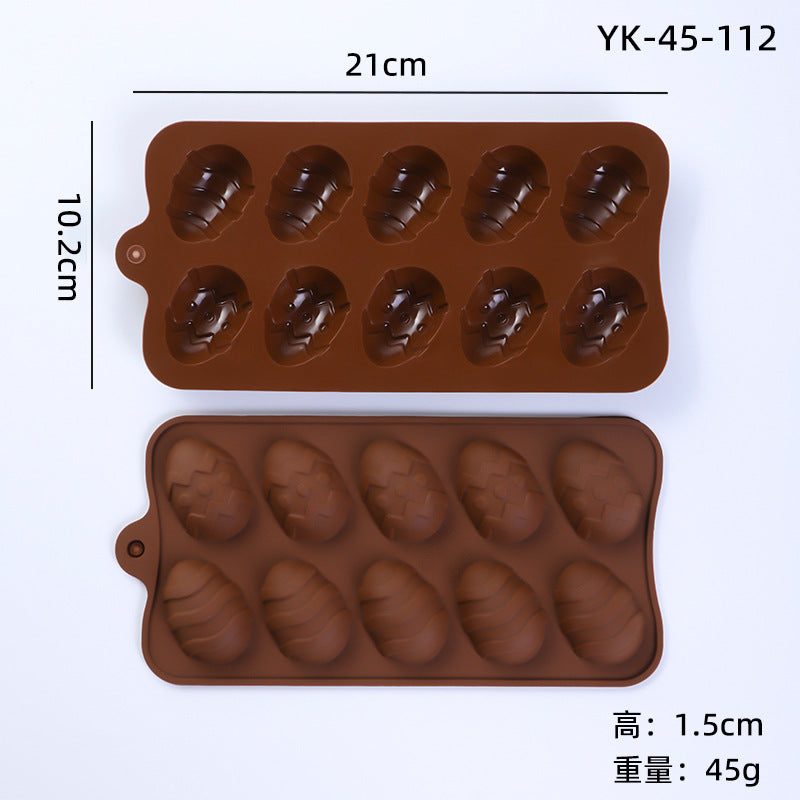 Cross-Border Multi-Style Cartoon Silicone Chocolate Mold Numbers and Letters DIY Baking Mold Fudge Ice Cube Mold - Yk-45-112