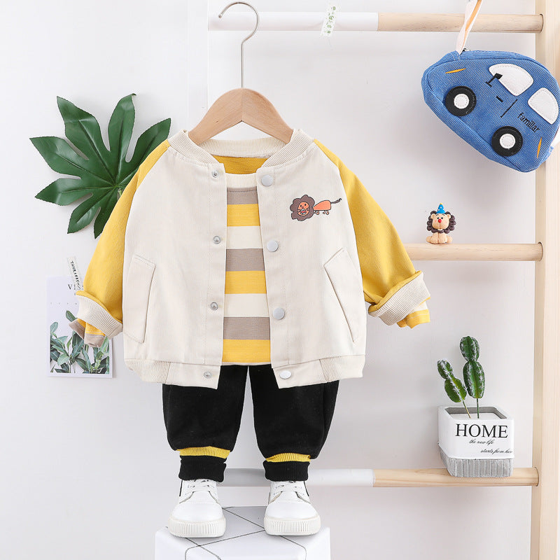 Baby Boy Outfit, Boys' Clothing, Autumn Outfit, Boys' Clothes, Spring Jacket, for Children Aged One and a Half to Two to…