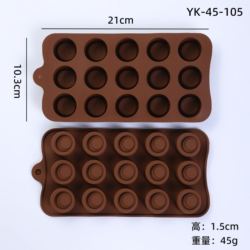 Cross-Border Multi-Style Cartoon Silicone Chocolate Mold Numbers and Letters DIY Baking Mold Fudge Ice Cube Mold - Yk-45-105