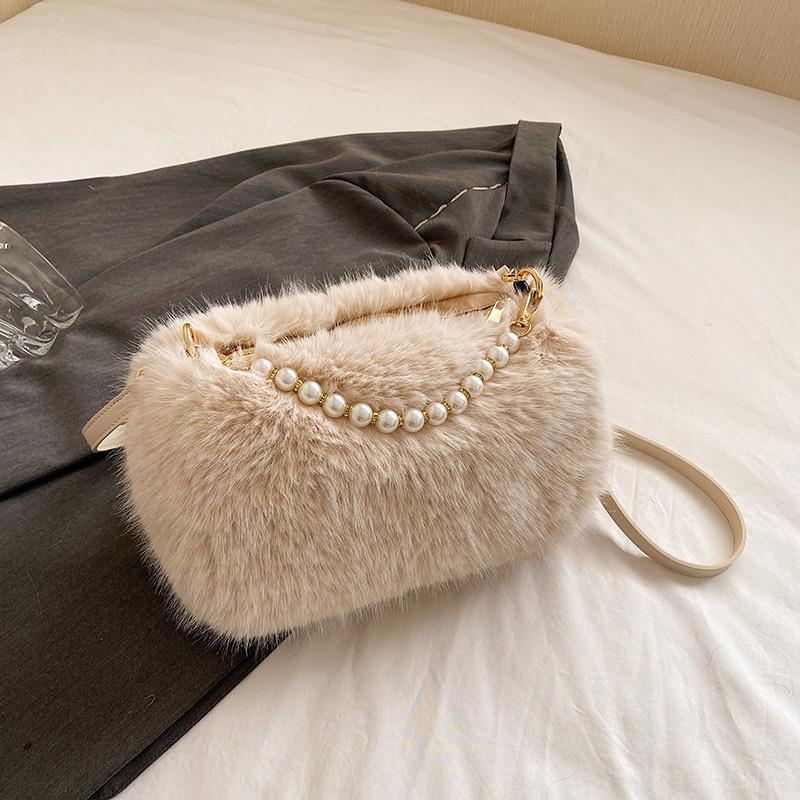 Western and Versatile Furry Bag for Women 2024 New Autumn and Winter Fashion Plush Bag Niche High-end Casual Shoulder Bag…