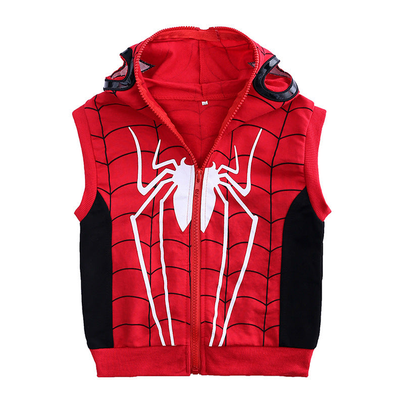 Children's Suit Spring and Autumn Clothing Boys' Sweatshirt Vest Pants Cartoon Three-Piece Set Foreign Trade Boys' Casual…