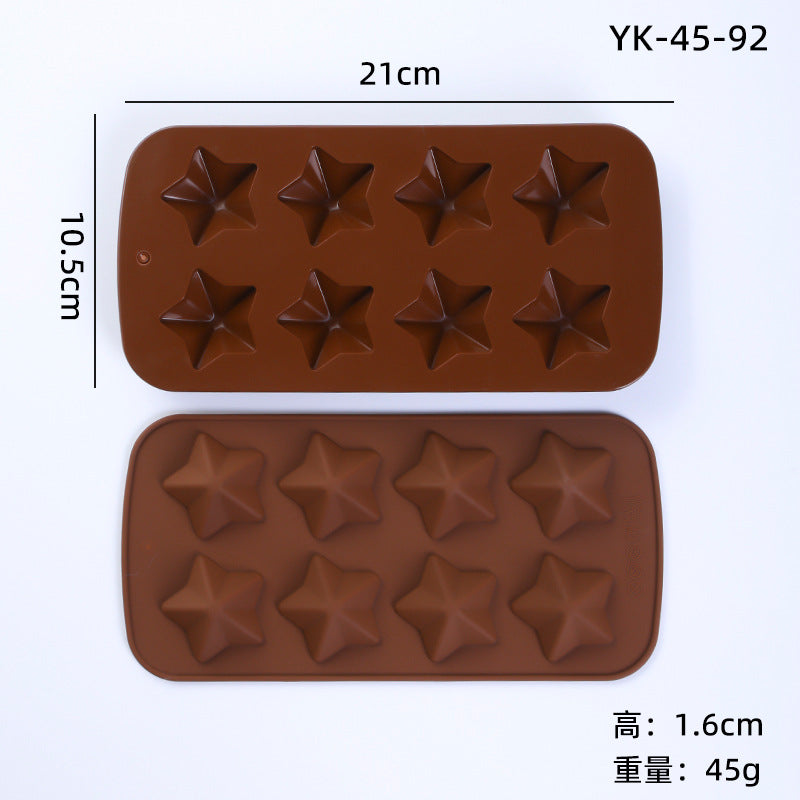 Cross-Border Multi-Style Cartoon Silicone Chocolate Mold Numbers and Letters DIY Baking Mold Fudge Ice Cube Mold - Yk-45-92