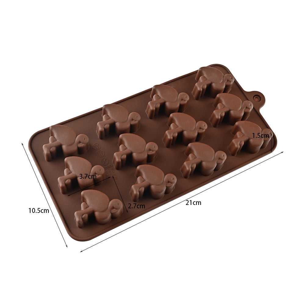 Cross-Border Multi-Style Cartoon Silicone Chocolate Mold Numbers and Letters DIY Baking Mold Fudge Ice Cube Mold - YK-45-16