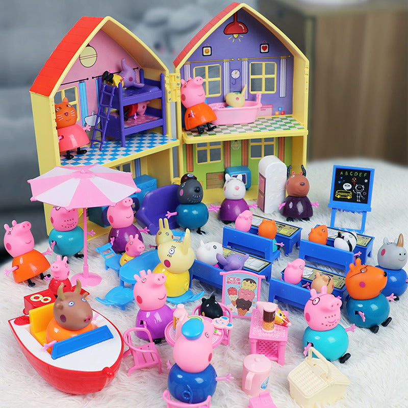 Peppa Pig Toy Play House Double-Sided House Educational Doll for Girls Boys Children's Day Gift - image 2