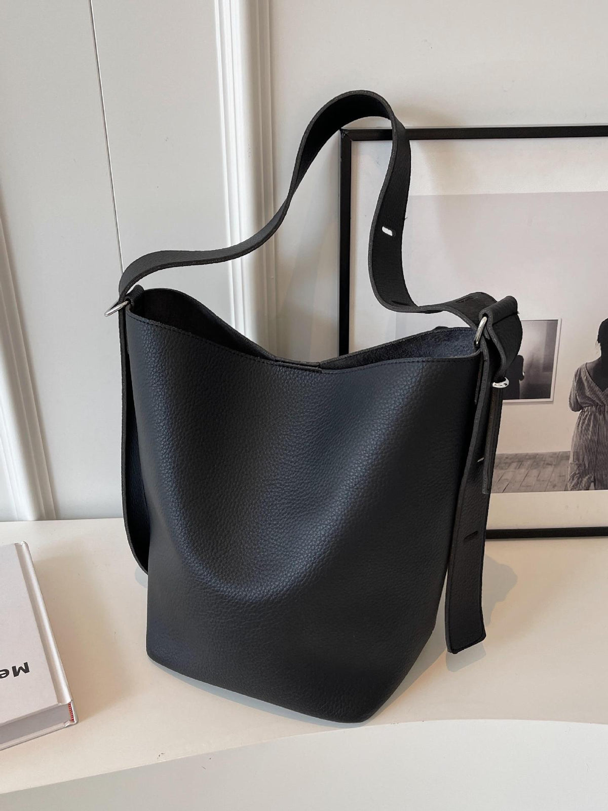 Cross-Border Super Popular Retro Simple Bucket Bag for Women 2026 New Casual Versatile Shoulder Bag Tote Bag Large Capacity…