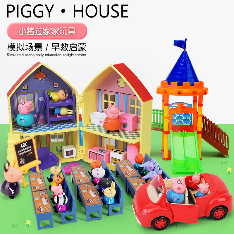 Peppa Pig Toy Play House Double-Sided House Educational Doll for Girls Boys Children's Day Gift - image 3