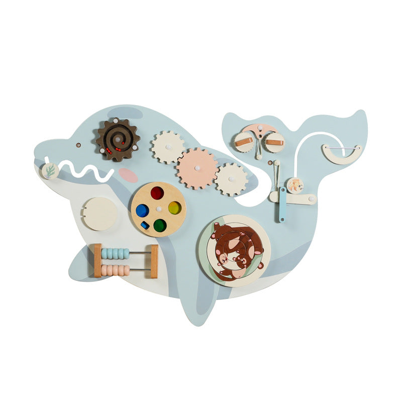 Early Childhood Education Enlightenment Animal Wall Game Decorative Pendant Wall Cardboard Parent-Child Interactive Wooden…