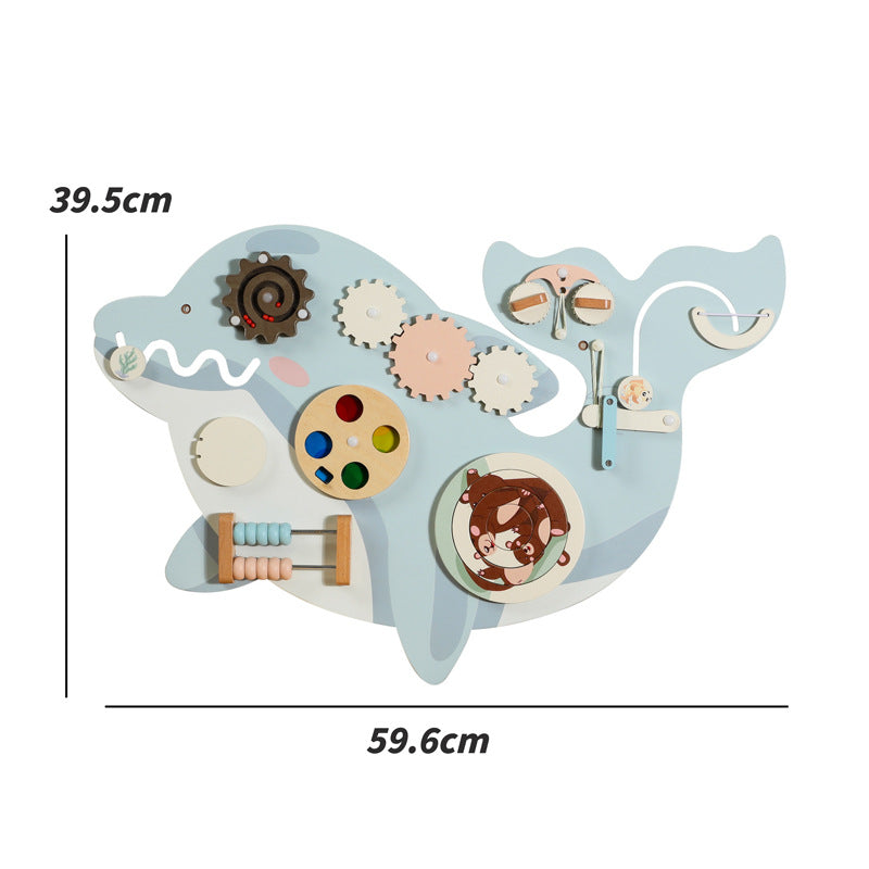 Early Childhood Education Enlightenment Animal Wall Game Decorative Pendant Wall Cardboard Parent-Child Interactive Wooden…