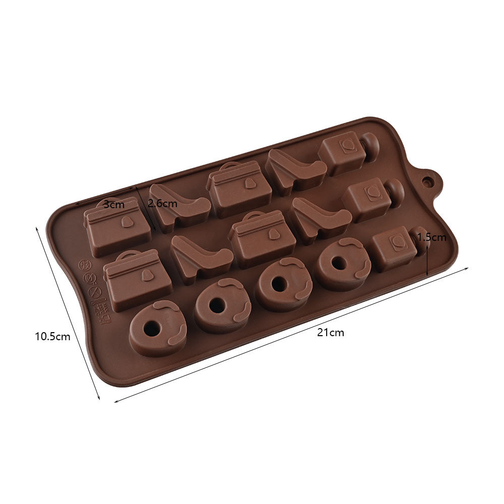 Cross-Border Multi-Style Cartoon Silicone Chocolate Mold Numbers and Letters DIY Baking Mold Fudge Ice Cube Mold - YK-45-20