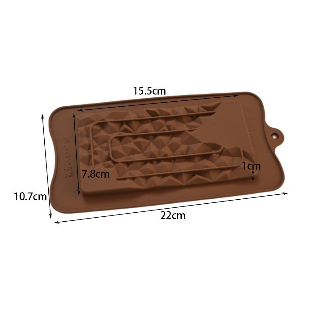 Cross-Border Multi-Style Cartoon Silicone Chocolate Mold Numbers and Letters DIY Baking Mold Fudge Ice Cube Mold - YK-45-78