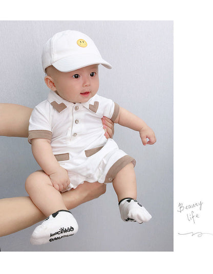 Newborn Baby Summer Jumpsuit Cotton Half Sleeve Romper