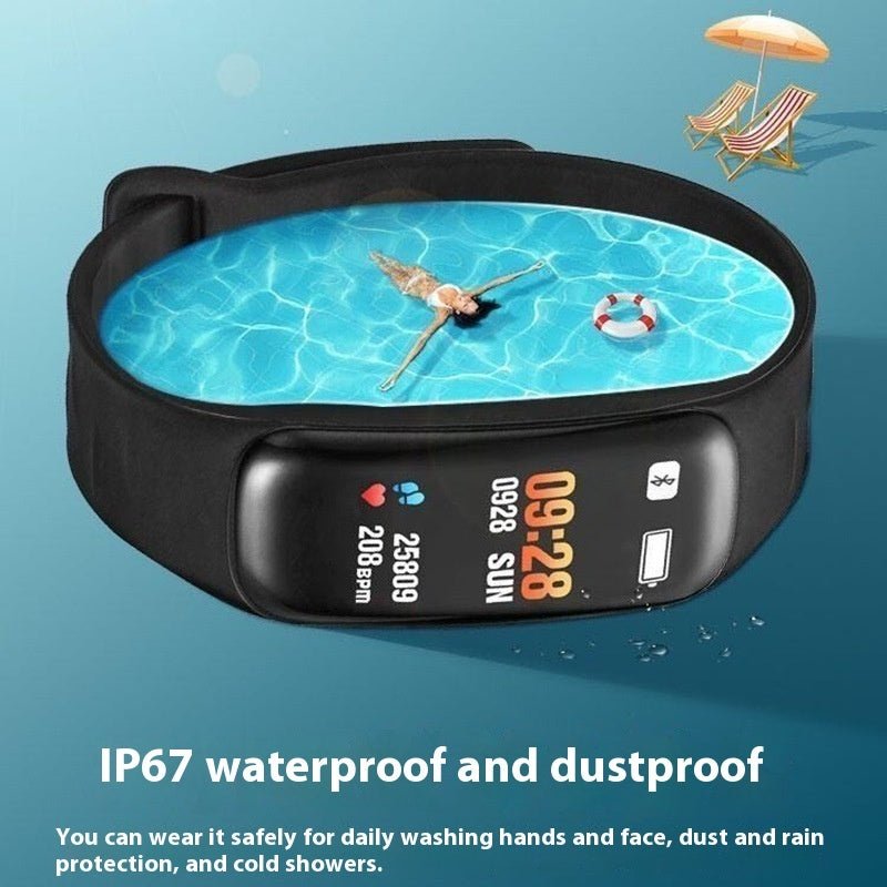 C1 Blood Pressure Heart Rate Waterproof Color Screen Bluetooth Pedometer Sports Watch - Mom & Kids