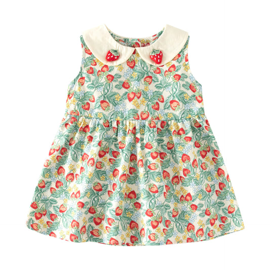 Princess Fashion Summer Baby Girl Doll Collar Dress