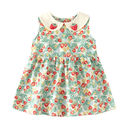 Princess Fashion Summer Baby Girl Doll Collar Dress