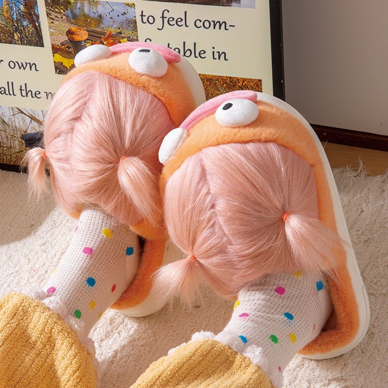 Carto0n cotton slippers for women (Available) - Mom & Kids