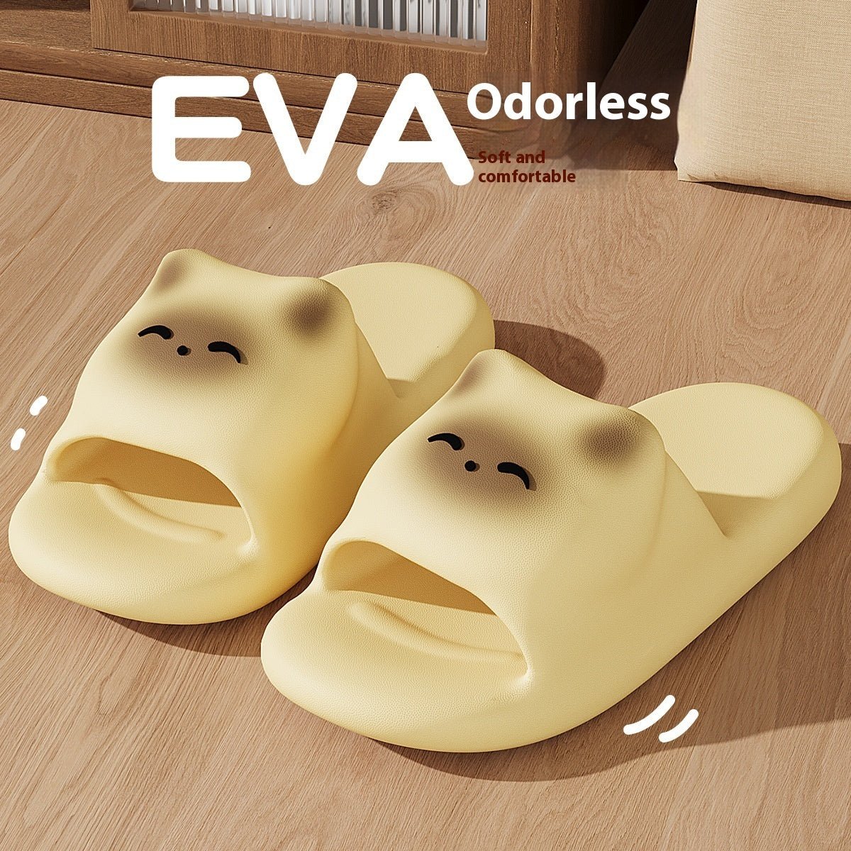 Cartoon Kitten Women's Soft Bottom Non-slip Eva Slippers (Available) - Mom & Kids