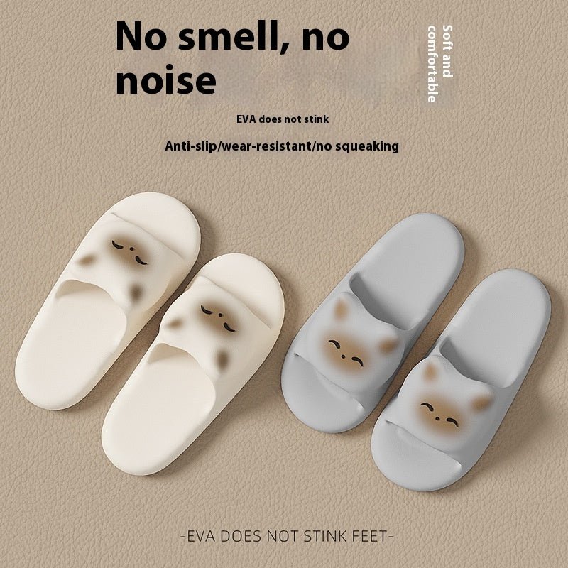 Cartoon Kitten Women's Soft Bottom Non-slip Eva Slippers (Available) - Mom & Kids