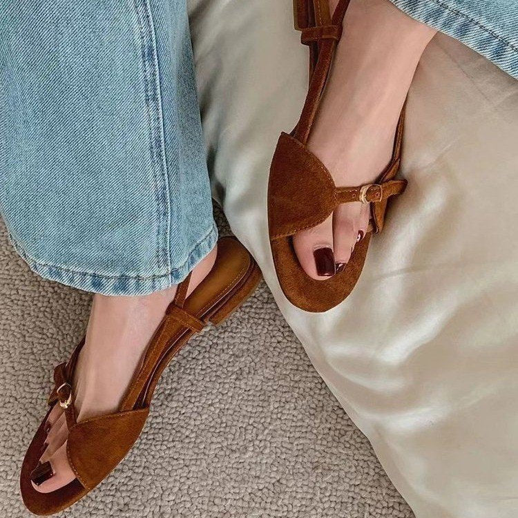 Casual Solid Color Round Toe Solid Color Women's Sandals (Available) - Mom & Kids