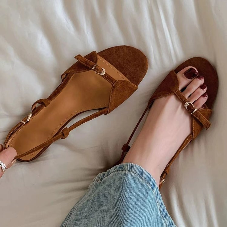 Casual Solid Color Round Toe Solid Color Women's Sandals (Available) - Mom & Kids