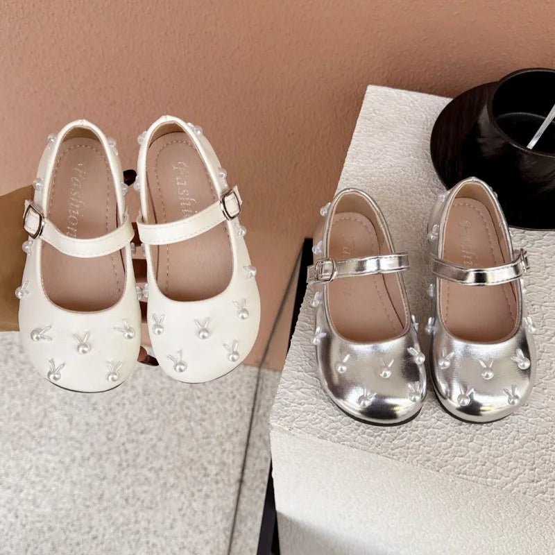 Child Princess Leather Shoe2025Four Seasons New Korean Edition Child FlatShoe Glitter Girl Anti slip Versatile Le FuShoe - Mom & Kids