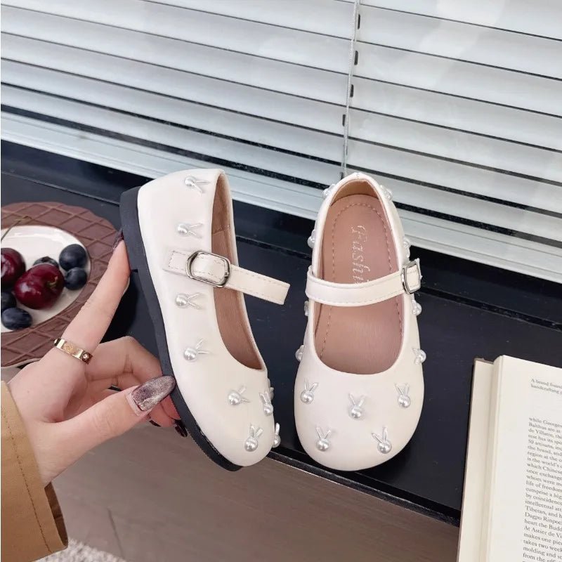 Child Princess Leather Shoe2025Four Seasons New Korean Edition Child FlatShoe Glitter Girl Anti slip Versatile Le FuShoe - Mom & Kids
