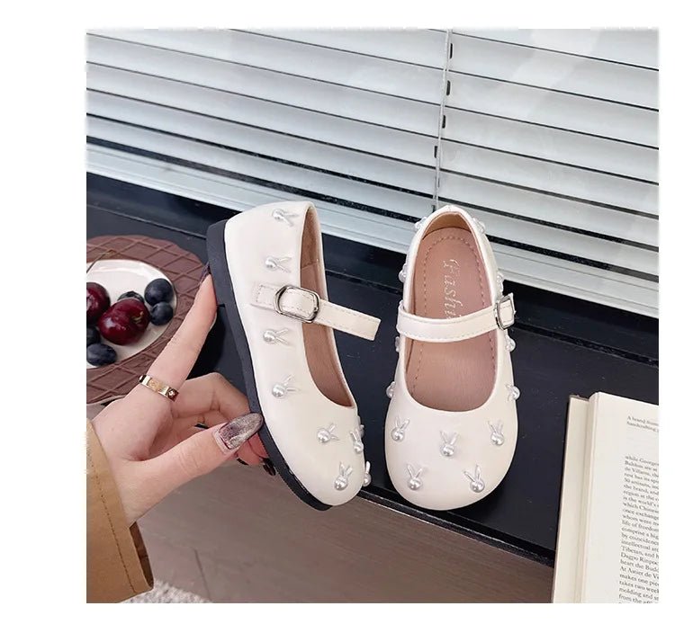 Child Princess Leather Shoe2025Four Seasons New Korean Edition Child FlatShoe Glitter Girl Anti slip Versatile Le FuShoe - Mom & Kids