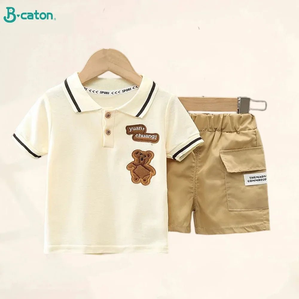 Children Clothing mother Kids Clothes Children's Sets Boys T-shirt Shorts Summer Cotton Short sleeve fashion Suit2PCS - Mom & Kids