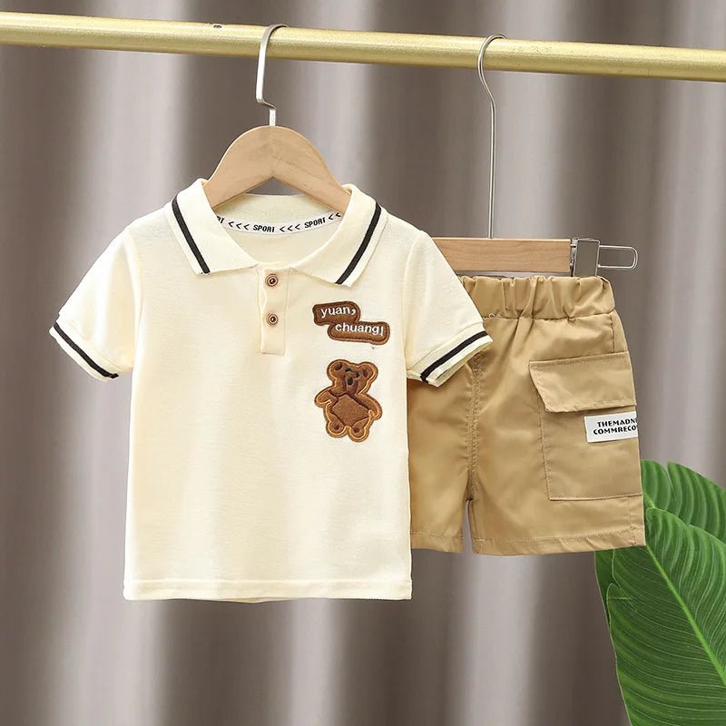 Children Clothing mother Kids Clothes Children's Sets Boys T-shirt Shorts Summer Cotton Short sleeve fashion Suit2PCS - Mom & Kids