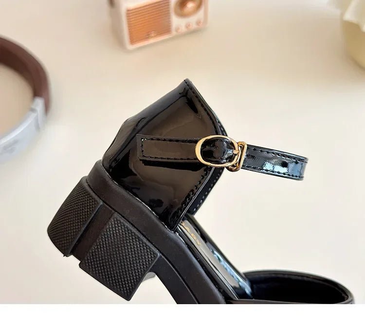 Children Leather Shoes for Girls New Fashion French Style Soft Anti-slippery Versatilel Chic Princess Mary Jane Shoe - Mom & Kids