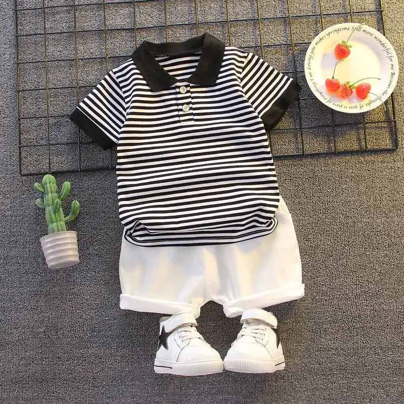 ChildrenBoys T-shirt Shorts Clothing set Kids Clothes Children's Sets Summer Cotton Short sleeve fashion Suit2PCS - Mom & Kids