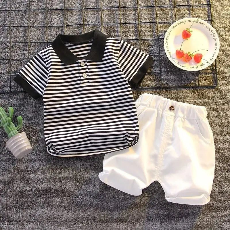 ChildrenBoys T-shirt Shorts Clothing set Kids Clothes Children's Sets Summer Cotton Short sleeve fashion Suit2PCS - Mom & Kids