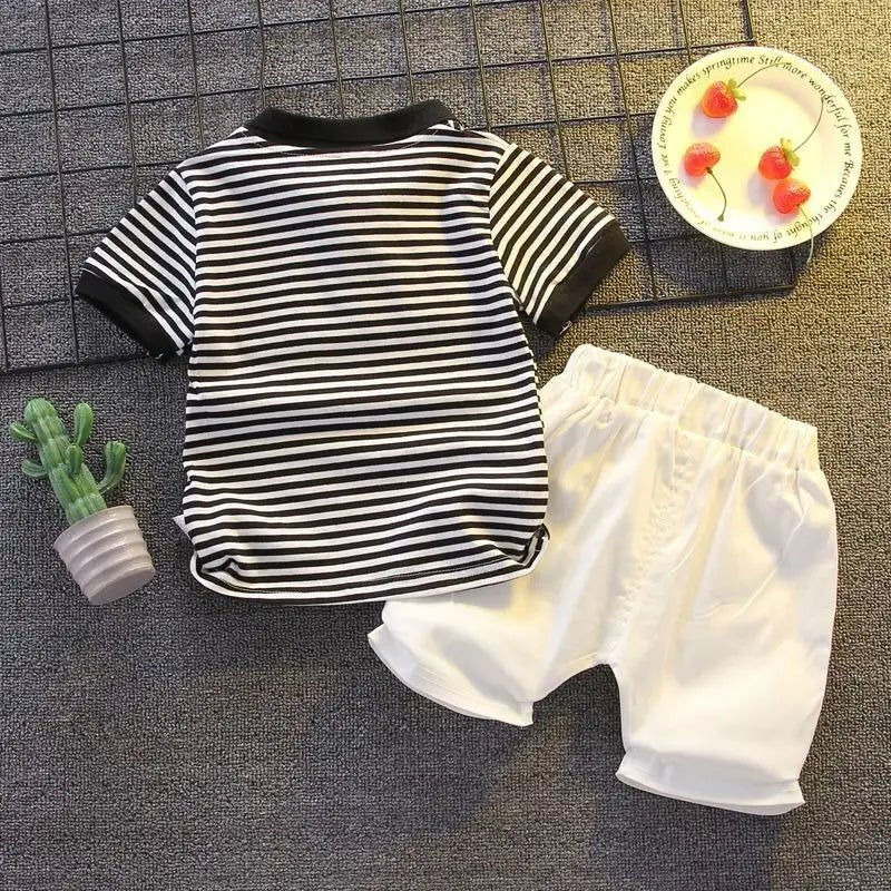 ChildrenBoys T-shirt Shorts Clothing set Kids Clothes Children's Sets Summer Cotton Short sleeve fashion Suit2PCS - Mom & Kids