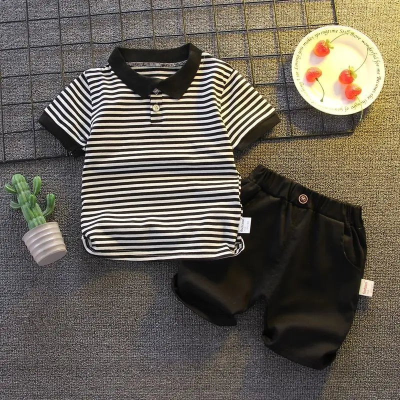ChildrenBoys T-shirt Shorts Clothing set Kids Clothes Children's Sets Summer Cotton Short sleeve fashion Suit2PCS - Mom & Kids