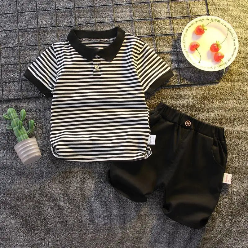 ChildrenBoys T-shirt Shorts Clothing set Kids Clothes Children's Sets Summer Cotton Short sleeve fashion Suit2PCS - Mom & Kids