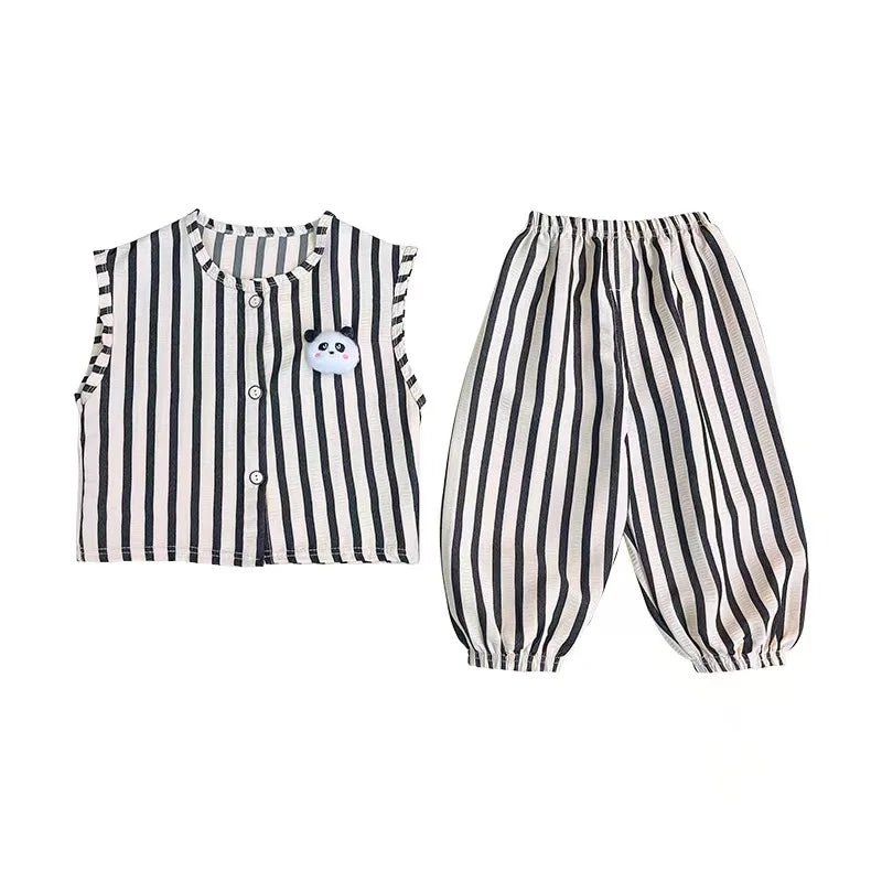 Children's Clothing Sets Pands Tanks+Short Pants Baby Outfit Set - Mom & Kids