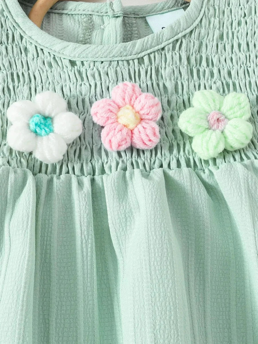 Children's Clothing Sets Small Flower Sleeveless Top + Bow Shorts 2pcs Sets Toddler Girl Clothes Kids Boutique Clothes - Mom & Kids