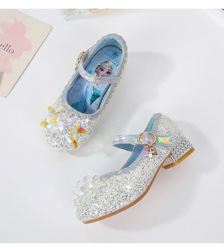 Children's Shoes Ice And Snow Romance Princess Elsa Shoes Girl's Fashion Sandals Crystal Princess Shoes - Mom & Kids
